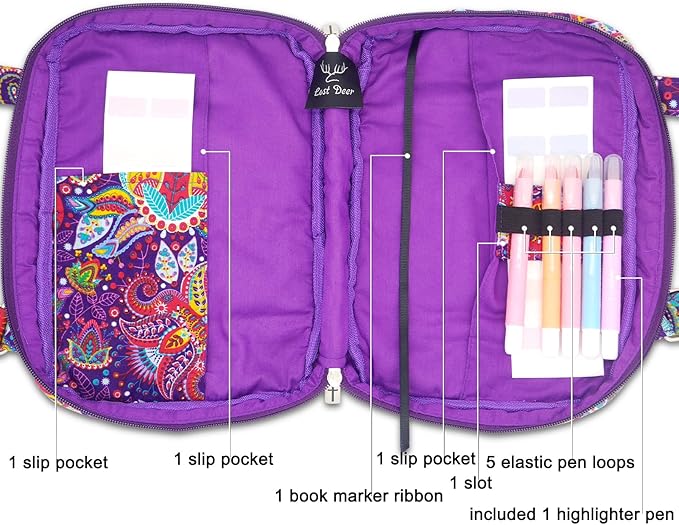 Bible Cover for Women with Adjustable Straps, Extra Large Study Bible Carrying Case Bag with Zip Pocket, 11.3x8.3x2.7 Inches