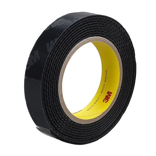 3M Fastener SJ3530 Hook S030 Black, 2 in x 50 yd 0.15 in Engaged Thickness (Pack of 1)