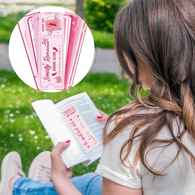 Wxiben Smut Bookmarks Gifts for Women - 20PCS Smutty Bookmarks Hot and Spicy Book Marks for Women Girls Reading Page Clip for Book Lovers Students Teacher Dark Romance Bookish Bookworm Gift