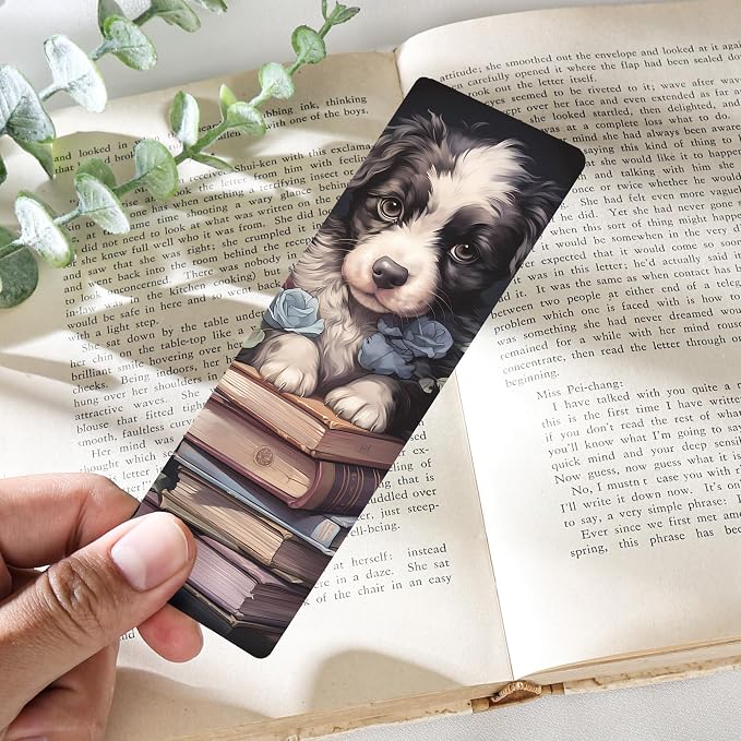 Vintage Bookmarks Bulk Gifts - 100 Pcs Cute Cats Dog Paper Bookmark for Women Girls Students Book Lovers Flower Page Marks School Reading Accessories Bookish Gift for Birthday Graduation