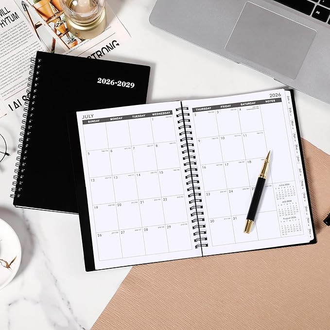 2026-2029 Monthly Planner/Calendar - 3 Year Monthly Planner 2026-2029, JUL 2026 - JUN 2029, 6.2" x 8.3", 3 Year Calendar 26-29 with Inner Pocket, Polypropylene Cover, 36-Month Tabs