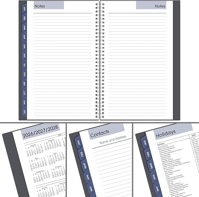 AT-A-GLANCE 2027 Planner, Weekly & Monthly, 5" x 8", DayMinder, Gray (GC2000727)