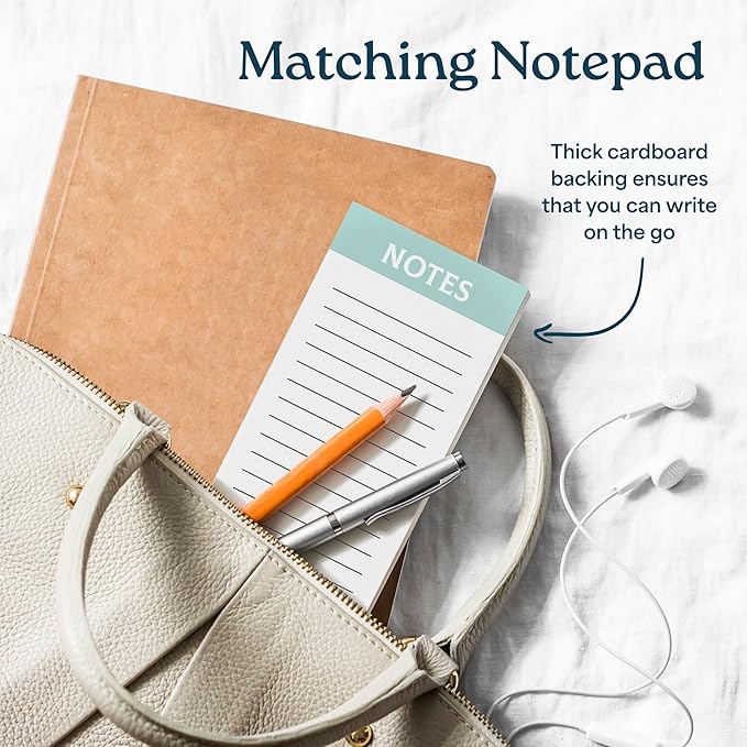 Large Weekly Planning Pad and Matching Notepad, 52 Letter Size Tear-Off Sheets, 8.5” x 11” Undated Weekly Desk Planner Pad, Daily Schedule, Daily To Do List, Notes, Goals For Work and Home
