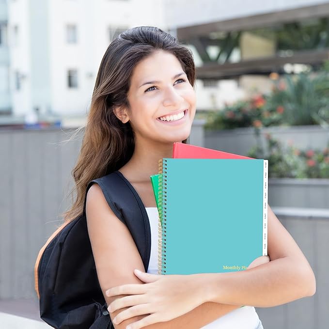 2026-2030 Monthly Planner, 5 Year Monthly Planner/Calendar 2026-2030, 60-Month Jan 2026 – Dec 2030, 9" x 11", Tabs, Double-Side Pocket, Holidays, Thick Paper - Green