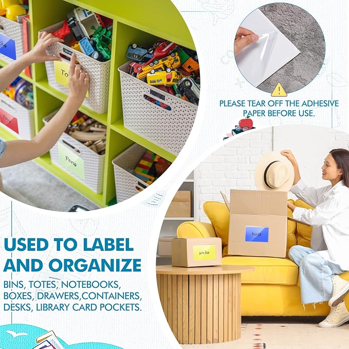 Outus 30 Pcs Self Adhesive Shop Ticket Holders Clear Plastic Sleeves Adhesive Pockets Work Order Job Ticket Holders for Back to School Student Label Home Office Posting Signs (6 x 4 Inch)