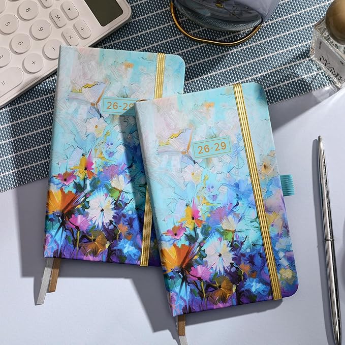 2026-2029 Pocket Planner/Calendar - 3 Year Monthly Planner 2026-2029, July 2026 - June 2029, 6.3" x 3.8", 60 Notes Pages, Inner Pocket, Pen Loop, Elastic Closure, Perfect Organizer for Purse
