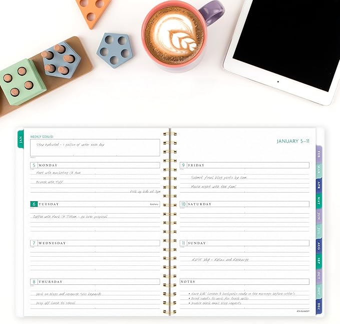AT-A-GLANCE 2026 Planner, Weekly & Monthly, 8.5" x 11", Large, BADGE, Floral (1753F-905-26)