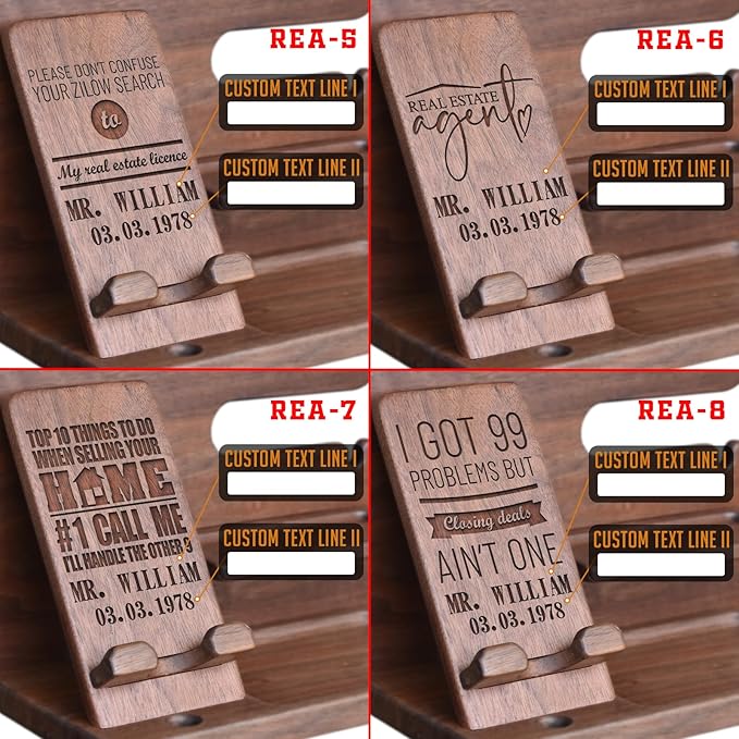 Personalized Desk Organizer: Premium Real Estate Agent Gifts for Both Men & Women - A Thoughtful Way to Say Thank You and Celebrate Their Success & Dedication in Property Ventures