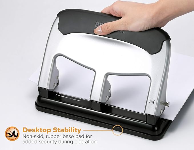 Bostitch Office Impulse Heavy Duty Electric Stapler Value Pack & EZ Squeeze Heavy Duty 3 Hole Punch, 40-Sheet Capacity, Use Less Force
