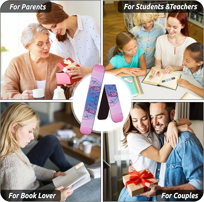 105 PCS Magnet Bookmark Clips，Bookmarks for Reading Women & Men，Cute Page Markers ，Christmas Gifts & Teacher Gifts