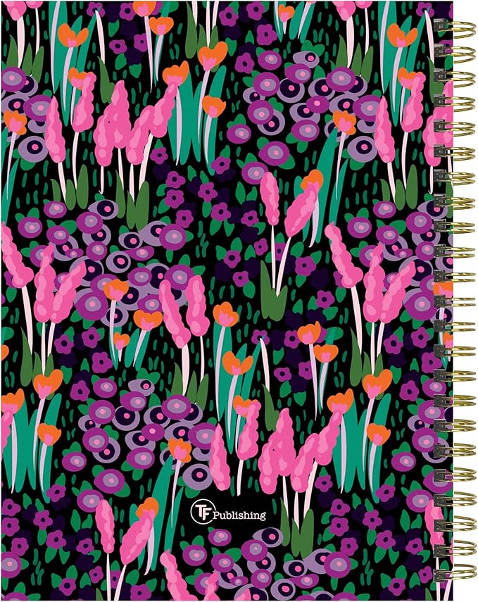 TF Publishing July 2026 - June 2027 Buds & Blooms Medium Weekly Monthly Planner - 12 Month Academic Planner 2026-2027 with Durable Cover, Thick Uncoated Paper and Planning Stickers - 6.5 x 8 in