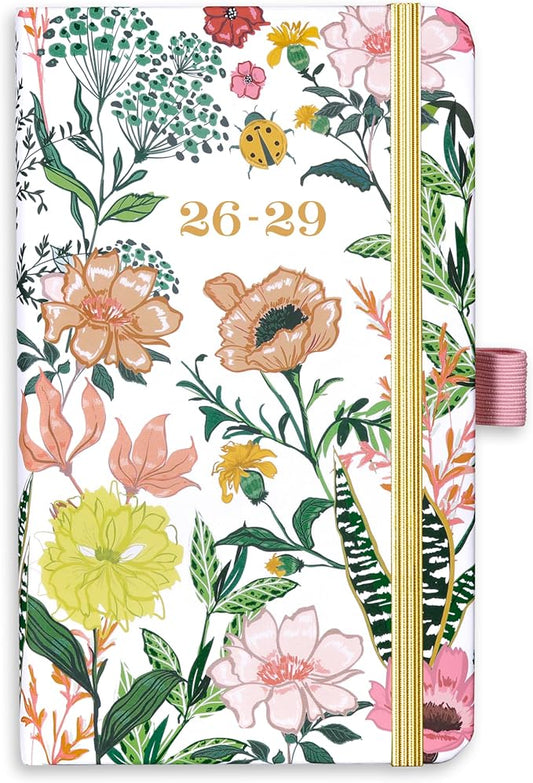 2026-2029 Pocket Planner/Calendar - 3 Year Monthly Planner 2026-2029, Jul 2026 - Jun 2029, 3.8" x 6.3", Small/Purse Planner 36 Months with Pen Holder, Inner Pocket, Elastic Closure and 61 Notes Pages