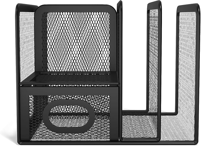 Tru Red Tr57532-Cc 5 Compartment Wire Mesh Accessory Holder, Matte