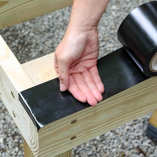 Power Pro Premium Exterior Deck Beam Flashing Tape for Decking, 4" x 50', All-Weather and Waterproof for Deck Protection, 1 Roll