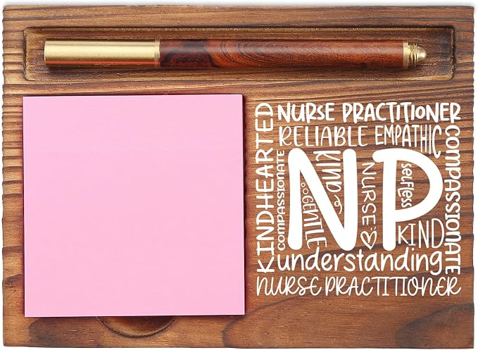 Nurse Practitioner Appreciation Gifts Compassionate Quote Healthcare Worker Medical Student Graduation Nursing Nurse Week Thank You Gift NP Desk Self Stick Note Pad Holders EDP217