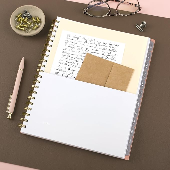 Mead Planner 2026-2027 Weekly & Monthly Academic 15-Month April-June, 8-1/2" x 11", Flower Patch (1804-905A)