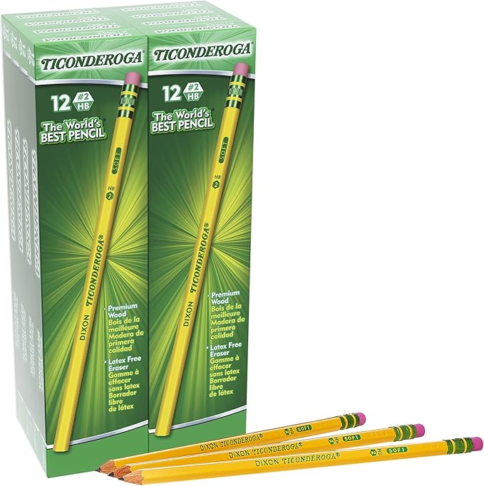 Ticonderoga My First Tri-Write Wood-Cased Pencils (36 Count) Wood-Cased Pencils (96 Count)