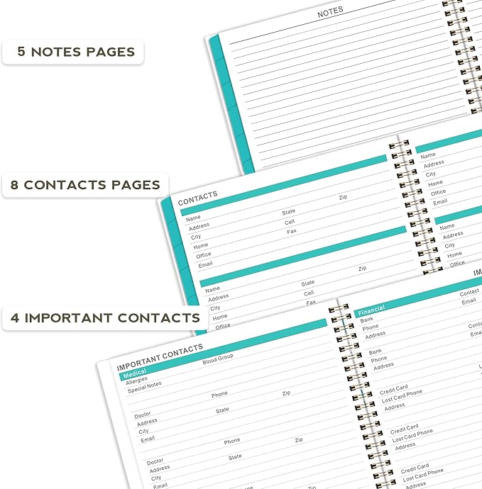 2026 Monthly Planner - 2026 Planner from January to December, Calendar Planner with Tabs, Inner Pocket, 8.5‘’ x 11‘’