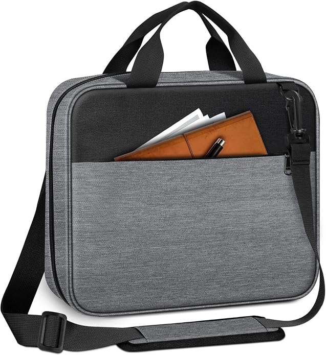 FINPAC Large Bible Cover, Carrying Book Case Church Bag Bible Protective with Zippered Pocket and Handle, Gift for Men Women