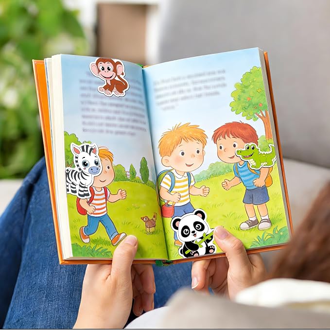 30Pack Cute Wild Animal Bookmark Magnetic Bookmarks for Reading Women Men Kids Teacher Book Lovers Gifts, Unique Personalized Bookmarks Bulk Magnet Bookmark Clips Pretty Funny Page Book Markers