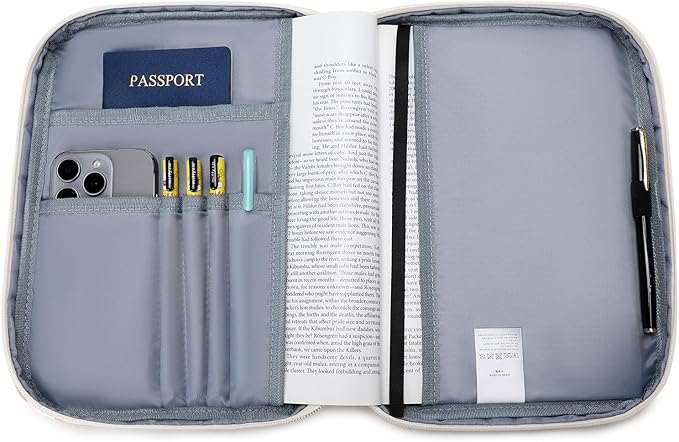 Octsky Bible Cover Case for Women Bible Book Case Church Bag Bible Protective, Checkerboard Khaki