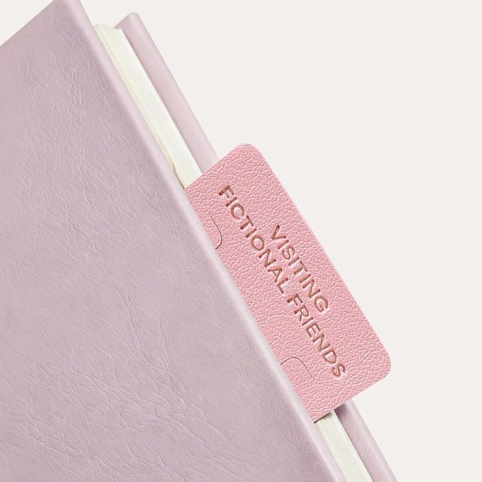 Leather Bookmark for Reading Women, Visiting Fictional Friends Bookmarks, Index Book Marks for Book Lovers, 6 Pcs Light Color Set