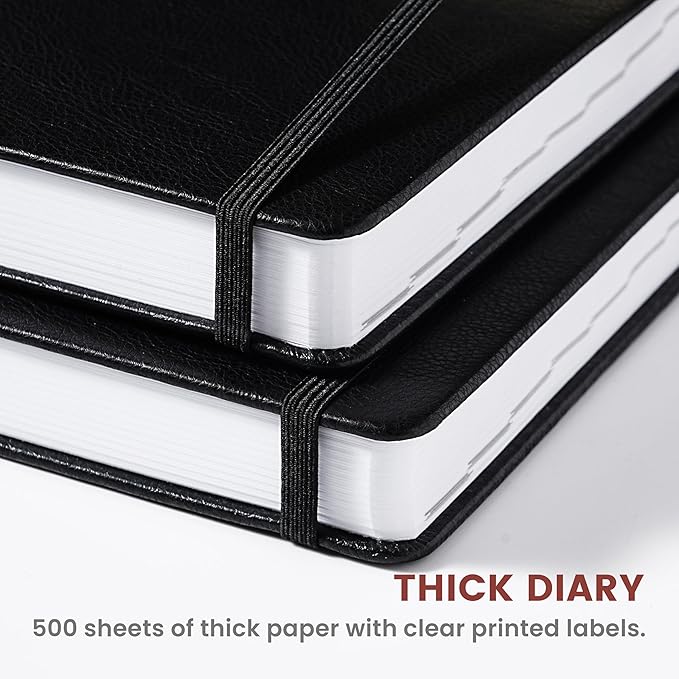 Lemome 2026-2027 Diary - Standard Diary, July 2026 - June 2027, Daily Planner 2026-2027, 5.8" x 8.4", Full Page Per Day, Hardcover, Brown