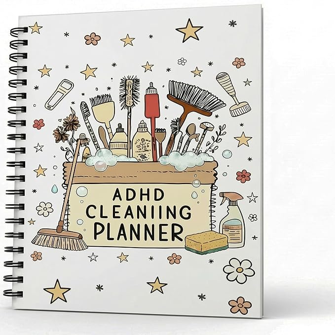 ADHD Cleaning and Organizing Planner – ADD Cleaning Planner for ADHD Cleaning Schedule, Household Daily Cleaning Schedule Planner for Adults Women
