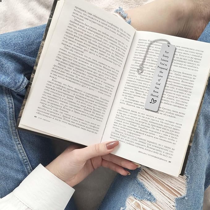 Bookmark Gifts for Sunday School Teacher Bible Teacher Appreciation Gift Religious Teacher Gift Christian Gift for Teacher End of Year Christmas Birthday Thank You Gift for Teacher