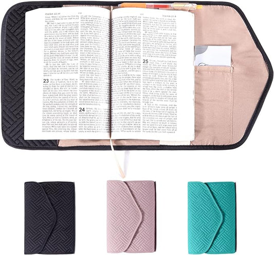 APLUFINE Reusable Book Cover with Magnet Closure - Adjustable Book Sleeve for Book Lovers Gift - Book Protector for Paperback -Book Covers for Hardcover - Book Pouch - Book Carrier