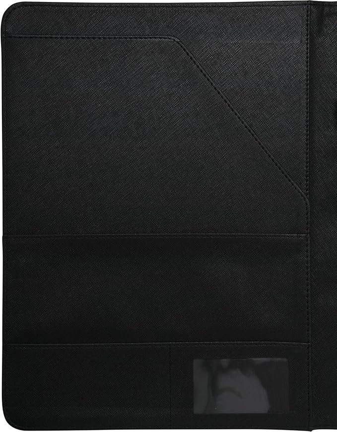 Deluxe Organizer Padded Padfolio, Portfolio Business Document Case with Ruled Letter-Size Perforated Writing Pad