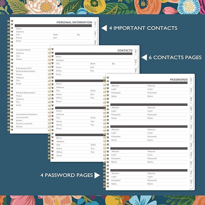 2026-2028 Monthly Planner - 2026-2028 Planner, Jul. 2026 - Jun. 2028, 9" x 11", 2 Year Plan with 24 Months Tabs, Monthly Calendar Planning