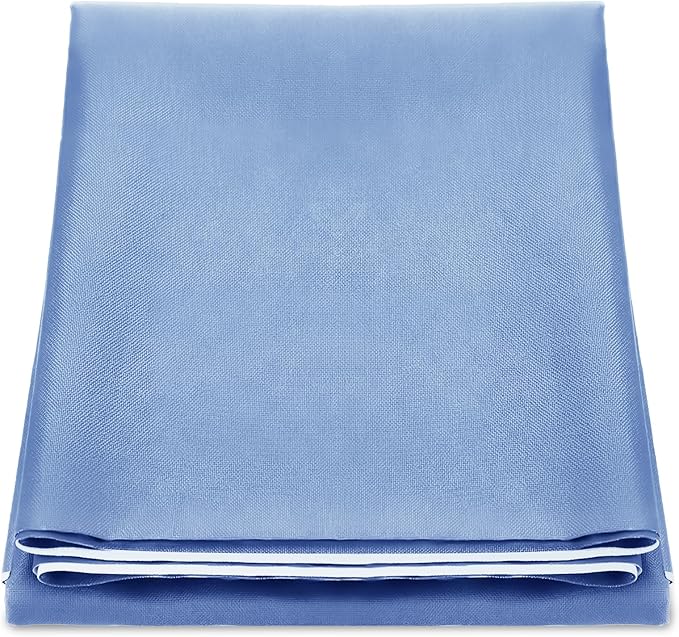 Mindsoft Bulletin Board Fabric 48 '' x 107 '' Class Fabric for Classroom Bulletin Board Decor, Pillows, Curtains, Crafts (Aegean Blue)