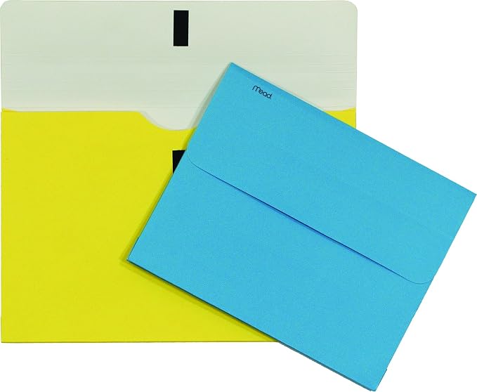 Mead Brite Wallet Letter File, 8 1/2 x 11-Inch (35362) (Color may vary)