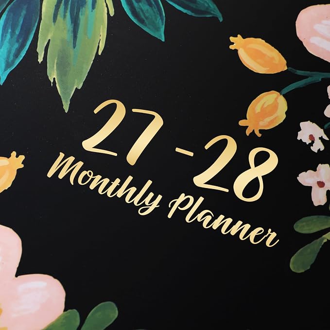 2027-2028 Monthly Planner/Calendar - 2 Year Planner, Jan 2027 - Dec 2028, Monthly Calendar 2027-2028 with Two-Side Pocket, 9'' x 11'', Tabs, Sturdy Binding