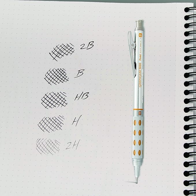 Pentel Super Hi-Polymer Lead Refill, 0.9mm Thick, 2H, 180 Pieces of Lead (50-9-2H)