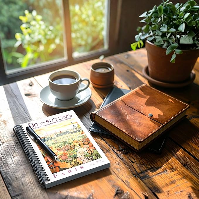 The Art of Blooms 2026 Weekly & Monthly Planner, 12-Month Calendar with Botanical Artwork & Travel-Inspired Illustrations, 2026, 6" × 9"