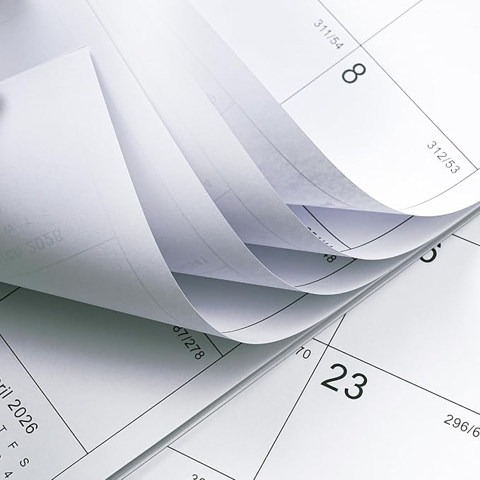 Calendar 2026-2027 - 18 Months Wall Calendar 2026-2027, July 2026 - December 2027, 14.8'' x 11.5'', Large Blocks with Julian Dates, Premium Paper