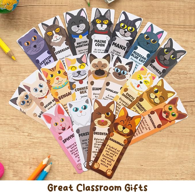 Fun Bookmarks in Bulk for Kids - 100 Pack Kids Book Mark for Reading, Gifts for Students from Teachers, Bookmarks for Boys, Girls, Classrooms Rewards, Reading Incentives