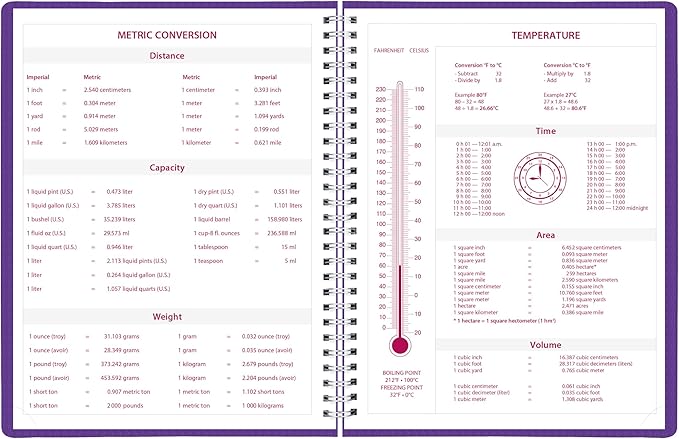 Brownline® 2026 DuraFlex Weekly Planner, Appointment Book, 12 Months, January to December, Twin-Wire Binding, 11" x 8.5", Purple (CB950V.PUR-26)