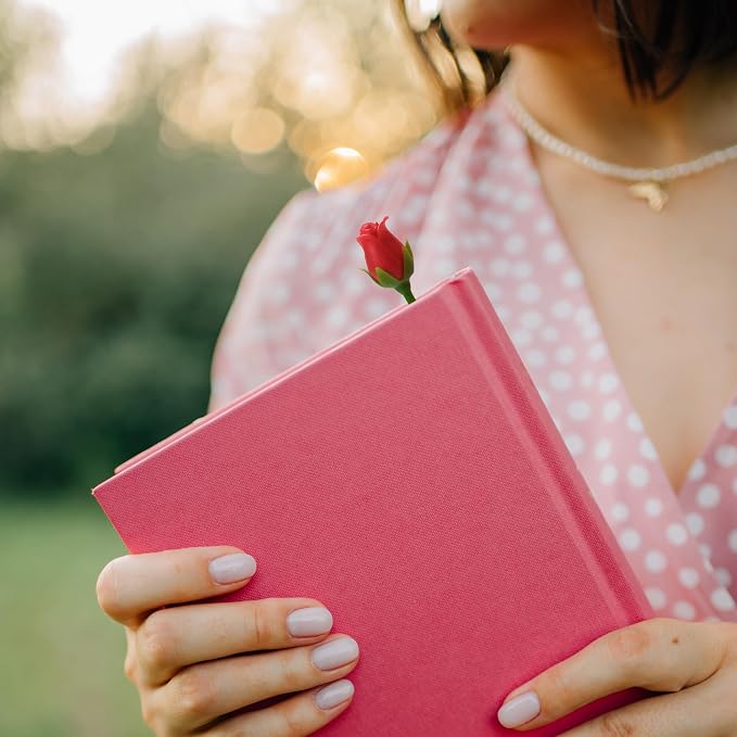 Genuine Fred Roses are Read Flower Bookmarks – Set of 2 Rose Page Markers, Soft and Flexible Silicone, Great for Romance Novels, Book Lovers, and Valentine's Day