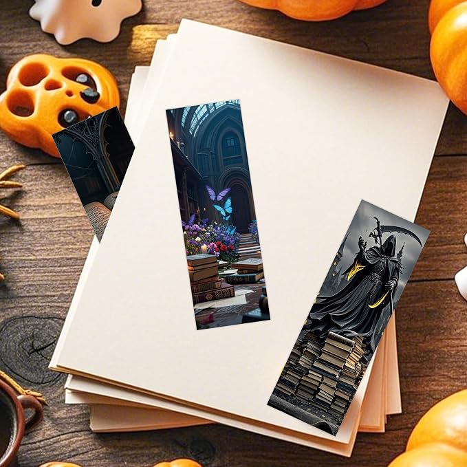 Dark Romance Bookmarks, 100 Pcs Gothic Romantasy Tarot Book Marker Page Clips, Ideal for Dark Romance Fantasy Readers Gothic Enthusiasts Book Lovers Book Club Gifts Journaling Supplies