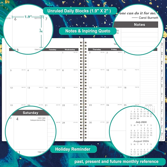 Monthly Planner/Calendar 2026-2031 - 5 Year Monthly Planner 2026-2031 from July 2026 - June 2031, 9" x 11", 2026-2031 Calendar Planner with Tabs