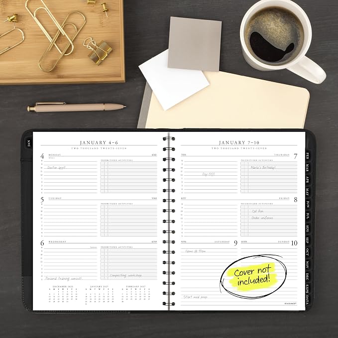 AT-A-GLANCE 2027 Appointment Book Planner Refill, Weekly & Monthly, 6.5" x 8.75", Executive (709081027)