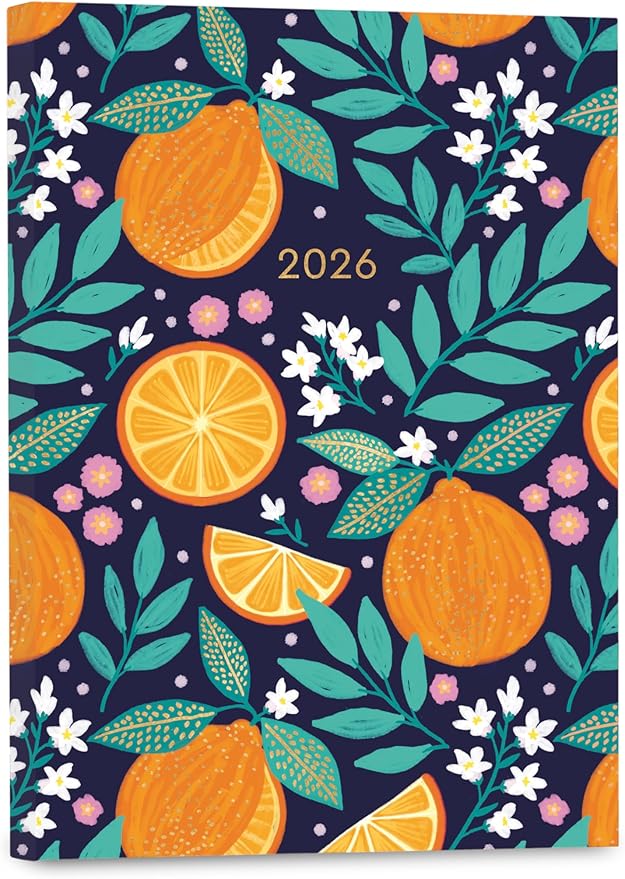 High Note 2026 Planner, 12-Month Weekly & Monthly Flexible Cover Calendar Book with Goal & Project Planning Pages, 2026, 5.75" x 7.5", Fruits