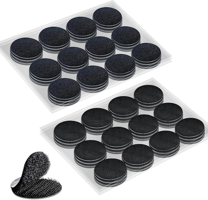 Large Hook and Loop Dots with High Adhesive, 1.38 inch Double Sided Round Circle Tape for Home, Classroom, Office or Outdoor Use