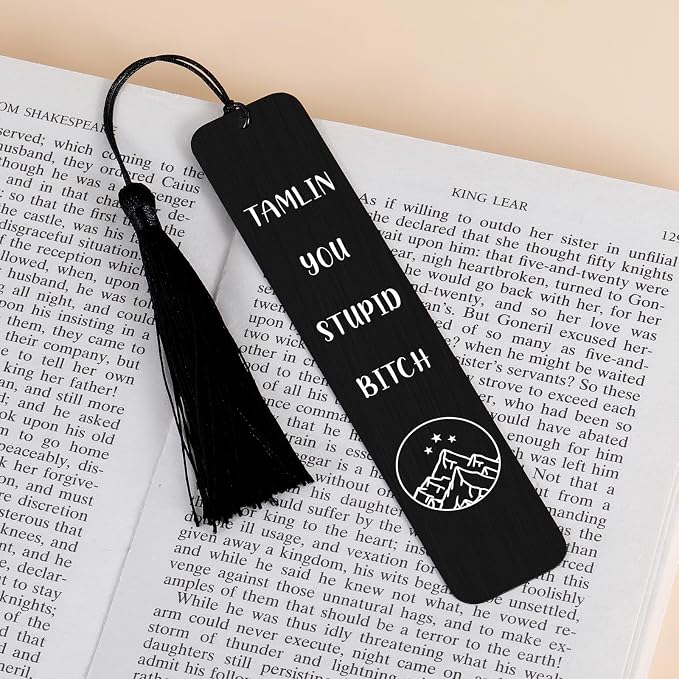 Dark Romance Merch, A Court of Thorns and Roses Merch, Funny Bookmark for Reading Women Christmas Birthday Gifts Tamlin You Stupid Bitch Bookmark Book Lover Gifts for Women