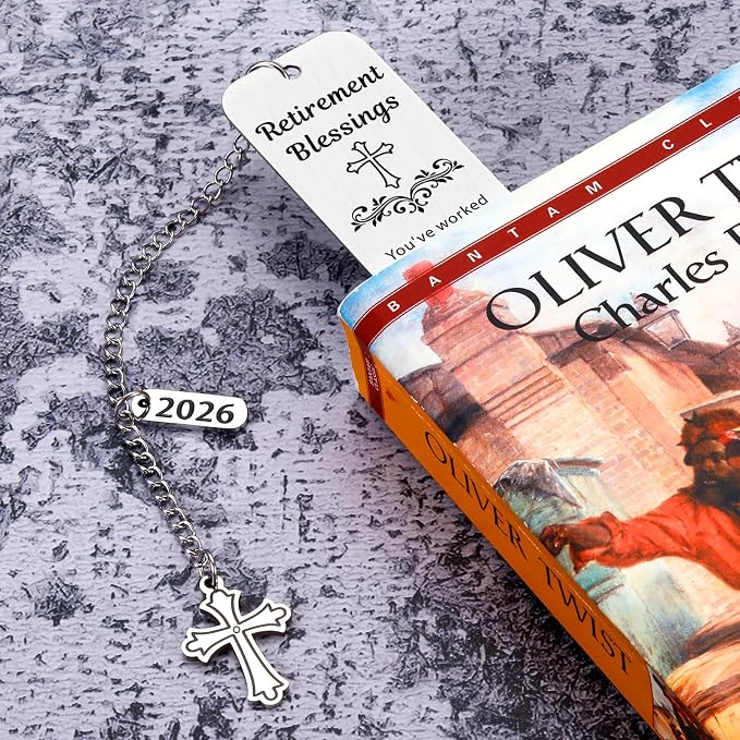 Christian Retirement Gift for Woman Men - Retirement Blessings Bookmarks Happy Retirement Gifts for Women Employee Boss Friends Retired 2026 Teacher Nurse Going Away Leaving Farewell Gift for Coworker