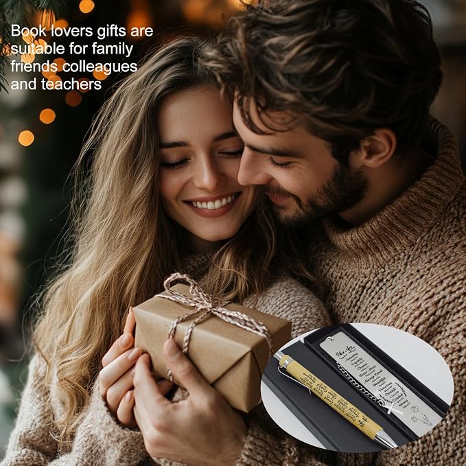 Father Day Christian Gifts Bible Bookmark for Women & Pen Set - First Communion Gifts, Baptism Gifts, Confirmation Gift Ideas - Religious Gift for Girl, Boy, Men,Book Lovers