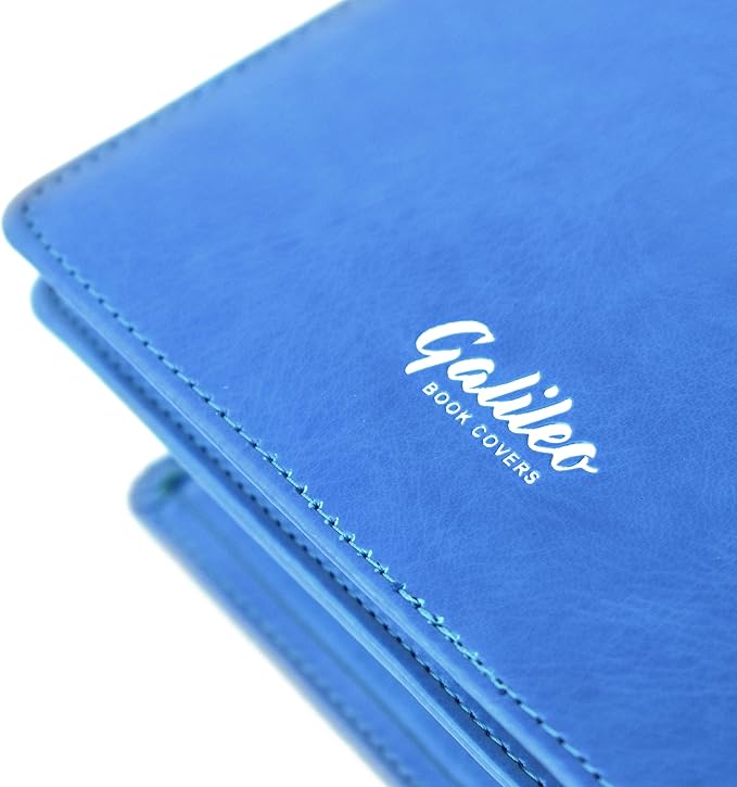 GALILEO® Double AA Big Book Cover & 12 Steps & 12 Traditions | AA Gift | Alcoholics Anonymous (Prayer/Coin Pocket/Sky Blue)